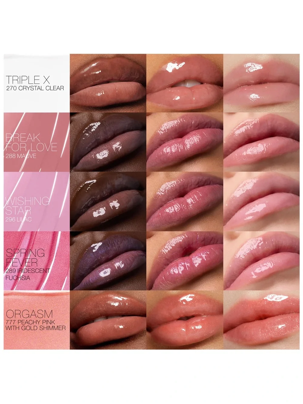 NARS Afterglow Lip Shine in Break for Love - .17 oz NIB